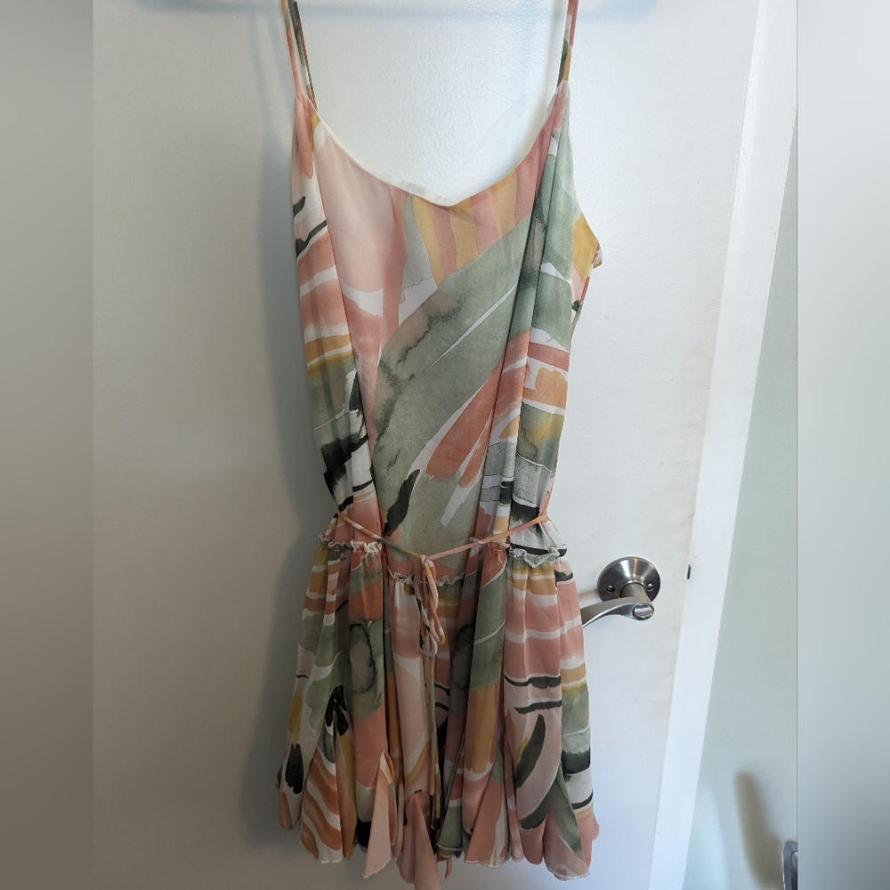 Watercolor mini dress